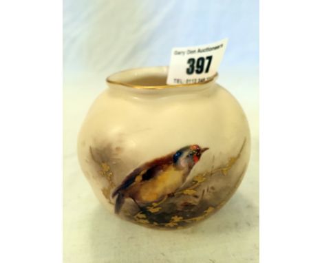 Royal Worcester small bird vase 8 cm height