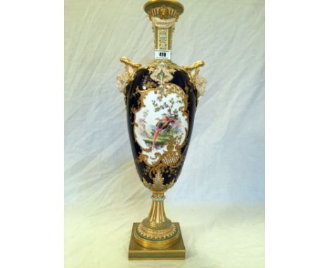 Large Royal Worcester bird vase, super quality 56cm height