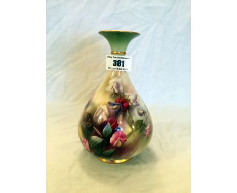 Royal Worcester flower vase 18cm height