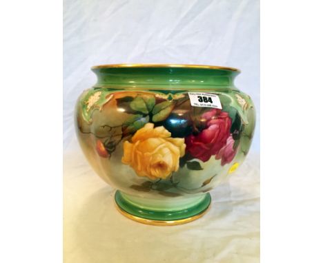 Large Royal Worcester jardinière 21 cm height