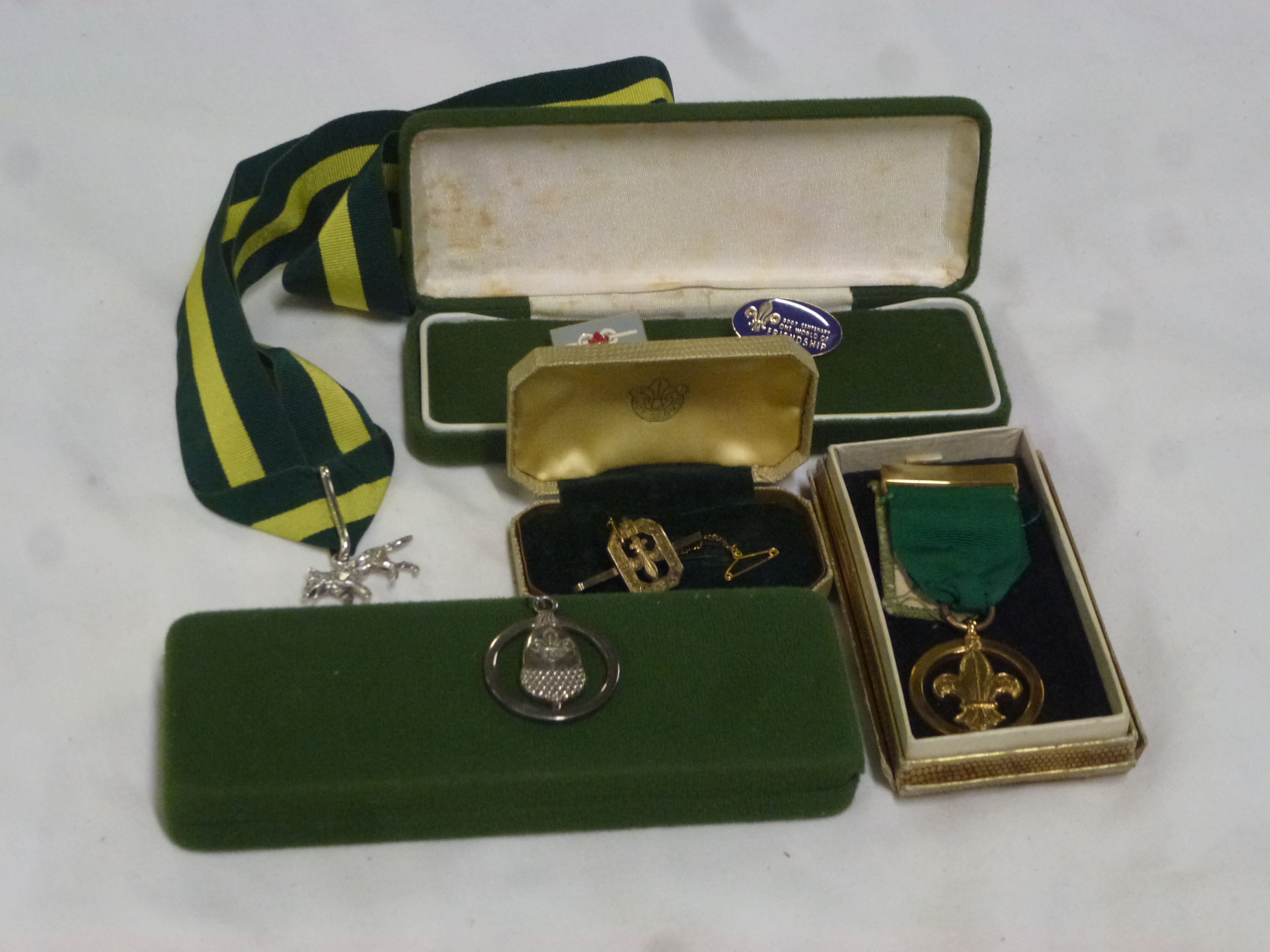 Selection Of Scouting Memorabilia Inc Silver Acorn, Silver Wolf, Medal ...