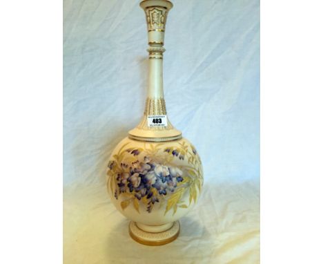 Large Royal Worcester flower vase 42cm height