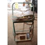 OXY ACETYNE BURNING UNIT SET (HOES, TIPS, GAUGES, CART)