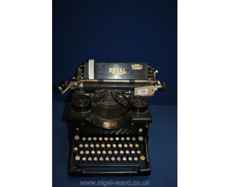 A large Royal typewriter.
