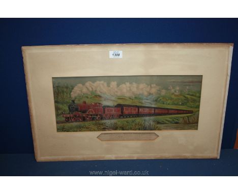 An antique Chromolithograph - 'Midland Railway Morning Scotch Express', printed by Albert Cooke of Leeds, published by the Ra