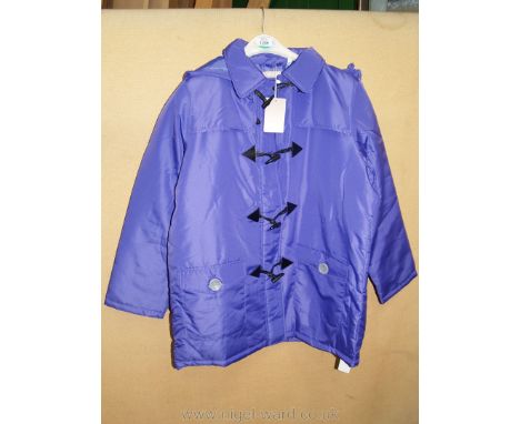 An Anthology light purple duffle Jacket, size 16.