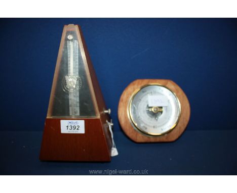 A metronome and barometer.