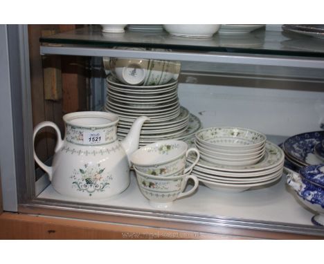 A Royal Doulton 'Provencal' part Dinner and tea service, (teapot lid missing)