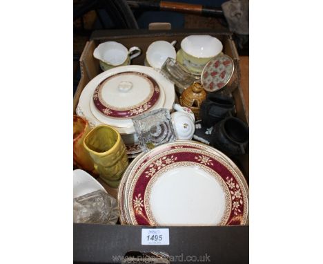 A quantity of china including part Duchess Teaset, Midwinter 'Rockwood' dinnerware etc