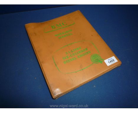 A loose leaf/clip file Workshop Manual for the BMC 5.1 litre type OEB six cylinder Diesel engine.
