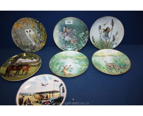 A quantity of miscellaneous wall plates including Spode 1988 'The English Thoroughbred', a Royal Doulton 'A tranquil Moment' 