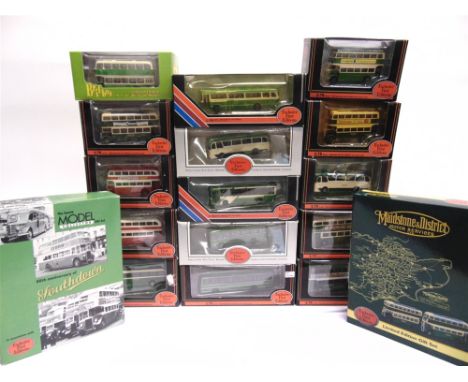 SEVENTEEN 1/76 SCALE DIECAST MODEL BUSES  by Exclusive First Editions (16) and Britbus (1), in Southdown (6); Maidstone (9); 