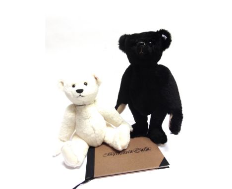 TWO STEIFF COLLECTOR'S TEDDY BEARS  comprising 'Margarete Teddy Bear Scrapbook', white, limited edition 876/3000, with certif