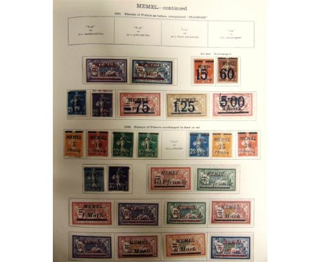 STAMPS - A BRITISH COMMONWEALTH &amp; WORLD COLLECTION  circa 1915-30, mint and used, including overprints, in an Ideal Posta