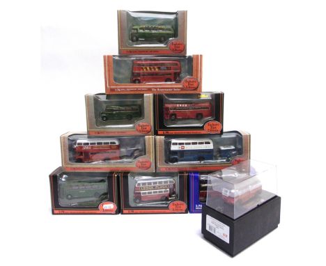 TEN 1/76 SCALE DIECAST &amp; OTHER MODEL BUSES  by Exclusive First Editions (9); and Resin Specialist (1), the latter compris