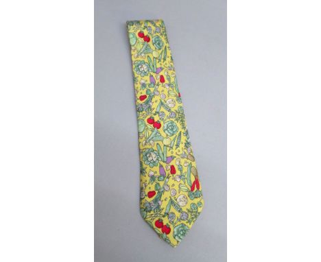 A COLLECTION OF APPROXIMATELY 100 GENTLEMAN'S SILK TIES, CRAVATS AND HANDKERCHIEVES INCLUDING HERMES x 1, LIBERTY x 8, DIOR x