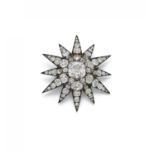 Diamant-Brosche