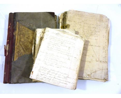 A ledger for a William Cox of Alburgh, Norfolk, entries dating 1920's/30's and Blacksmith, Wheelwright etc related, three oth
