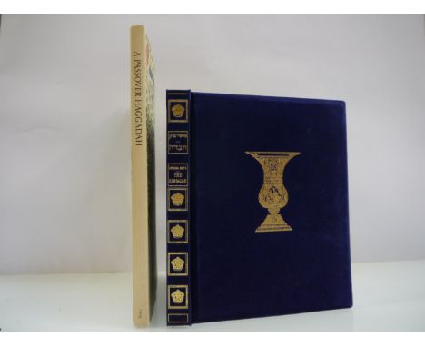 'The Haggadah', executed by Arthur Szyk, edited by Cecil Roth, Jerusalem/Tel-Aviv, 1957, colour plates, blue velvet covers, s