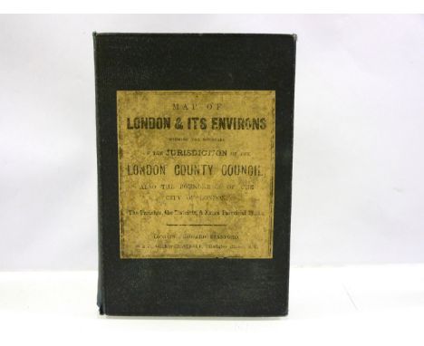 'A Map of the Country of London Showing the Boundary of the Jurisdiction of The London County Council', London Edward Stanfor