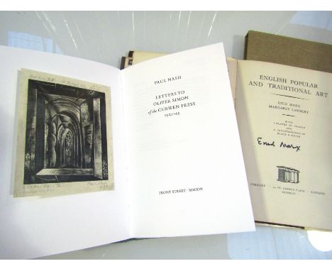 (ILLUSTRATED BOOKS including Paul Nash, Robert Gibbings, Enid Marx signed, wood engraving etc) Sieveking: 'Dressing Gowns and