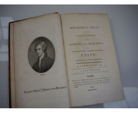 Edmund Burke: 'A Philisophical Enquiry into the origin of our ideas of the Sublime and Beautiful, with an introductory discou