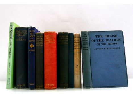 Arthur Henry Patterson and related, ten titles, all first editions, comprising 'From Hayloft to Temple', 1903, illustrations 