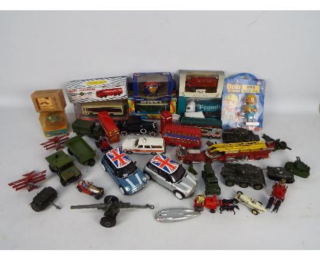 Corgi, Dinky Toys, Atlad Editions, Others - A mixed collection of mainly unboxed diecast model vehicles in various scales. Lo