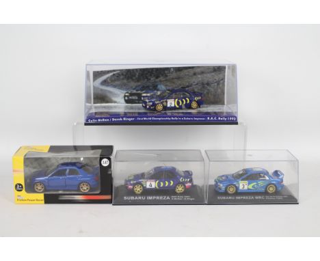 Amerang - Replicar - Trofeu - 4 x boxed Subaru Impreza models in 1:43 scale including a limited edition Colin McRae 1993 WRC 