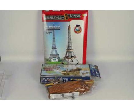 Built Up Toys - a 1.400 scale construction set of The Eiffel Tower by Built Up Toys, boxed (box is open and unchecked for com