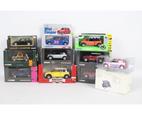 Corgi - Welly - Knight - 10 x boxed Mini models including # 04501 40th Anniversary Gold Plated edition number 7466 of 11900 m