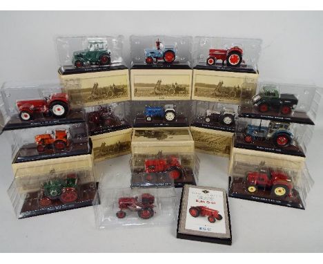 Atlas - 14 x boxed Atlas Editions tractor models including a 1969 David Brown Selectamatic 880, a 1969 Ford 5000, a 1959 Eich