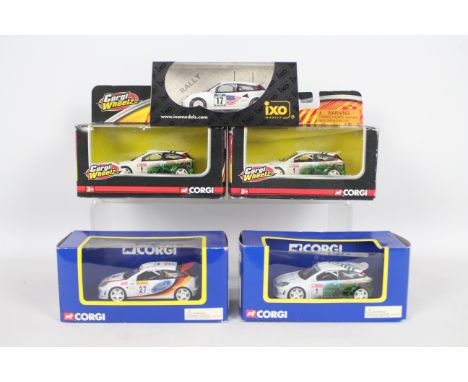 Corgi - Ixo - 5 x boxed Ford Focus WRC models including Ixo New Zealand 2001 Rally, 3 x Eddie Stobbart # TY91098 and a # TY97