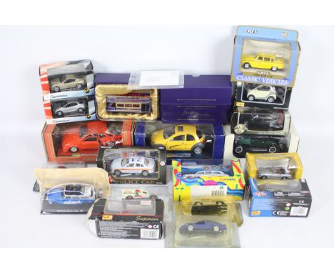 Corgi - Maisto - Mira - 19 x boxed vehicles in various scales including Mira Ford Sierra XR4i, Corgi Golden Jubillee Tram # C