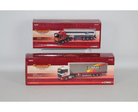 Corgi - Two boxed Corgi 'Hauliers of Renown' Limited Edition 1:50 scale diecast trucks. Lot consists of CC13811 Mercedes Benz