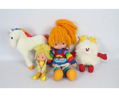 Mattel, Hallmark - A vintage group of unboxed 'Rainbow Bright' children's soft toys, including a  Rainbow Bright Doll, a Cana