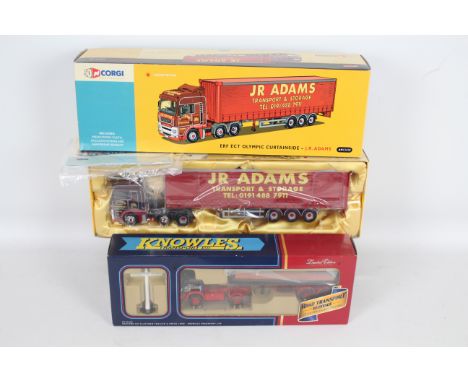 Corgi - Two boxed Corgi Limited Edition 1:50 scale diecast trucks. Lot consists ofCC11403 Bedford KM Platform Trailer &amp; B