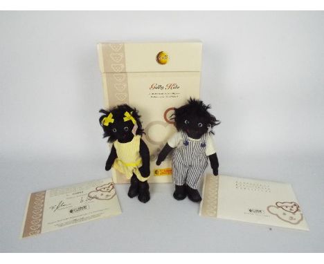 Steiff - two Steiff bears in a the original single box - two limited edition Steiff bears with white tags on their ears. Lot 