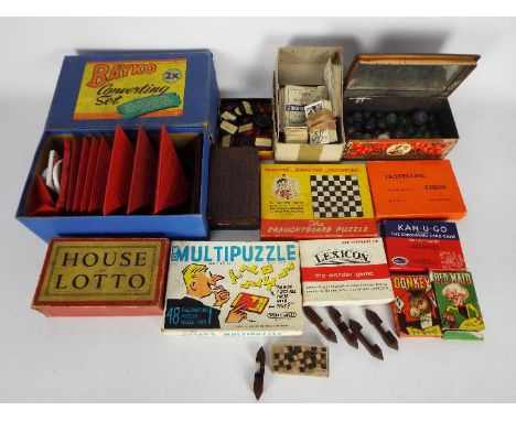 Board &amp; Card Games - a selection of card &amp; travel games - Bundle comprises of draughtboard puzzle, a spears multipuzz