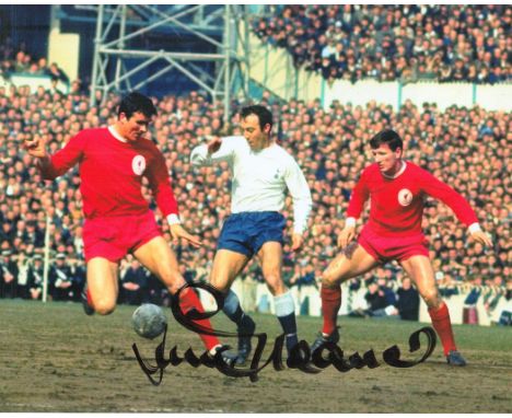 Football Jimmy Greaves signed 10x8 colour photo. James Peter Greaves MBE (20 February 1940 - 19 September 2021) was an Englis