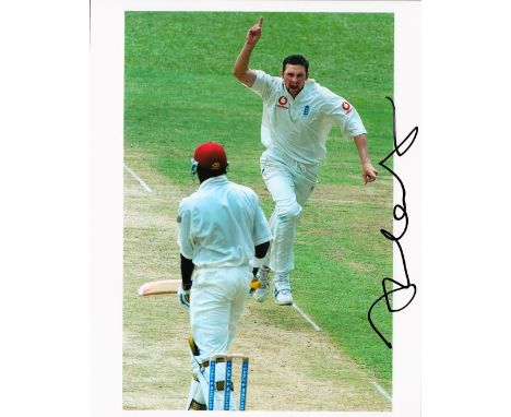 Cricket Steve Harmison signed 10x8 colour photo. Stephen James Harmison, MBE, DL (born 23 October 1978) is an English former 