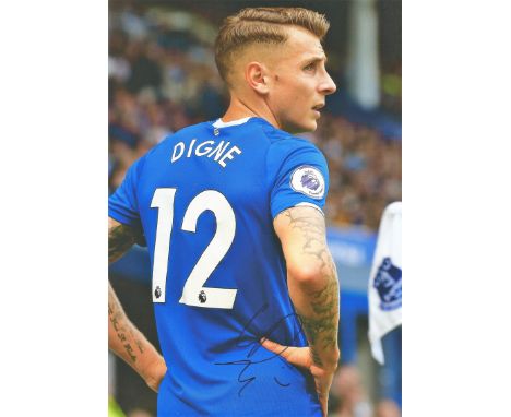 Football Lucas Digne signed 12x8 Everton F. C colour photo. Lucas Digne ( born 20 July 1993) is a French professional footbal