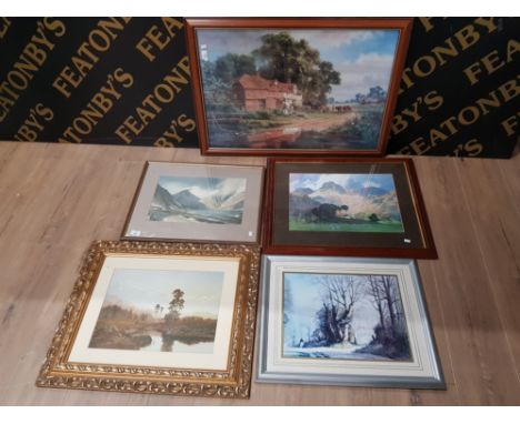 COLOUR PRINTS TO INCLUDE TWO AFTER WILLIAM HEATIN COOPER KENNETH DENTON R GALLON ETC