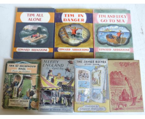 A collection of books illustrated by Edward Ardizzone to include G.W. Stonier, Pictures on the Pavement, 1st edition, publish