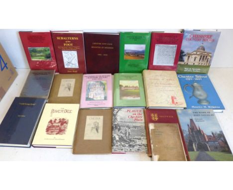Collection of books to include F.C. Beazley, Notes on Shotwick int he County of Chester, scarce 1st edition, published 1915, 