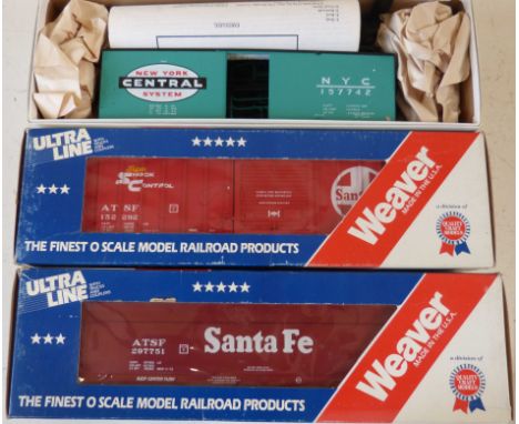 Boxed Weaver Ultra Line outside braces box car AFC centreflow covered hopper innovative model works 1937 AA box car Condition