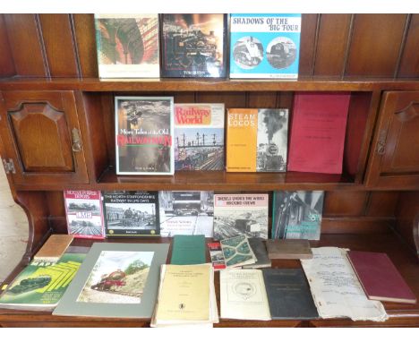 Quantity of railway books and technical data publications, "A.C. Electrified Lines (1963)", "Abridged Calendar Team Tables (1