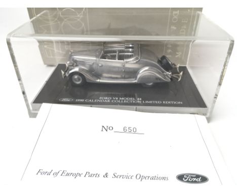 A Boxed Ford1990 Calendar Collection Ford V8 Model 48. Limited Edition.