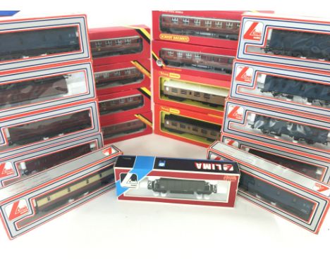 A Collection of Hornby and Lima 00 Gauge Coaches All Boxed.