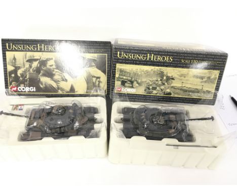 2 X Boxed Corgi Vietnam Series Die-Cast. M48 A3 Tanks U.S. Army and USMC.
